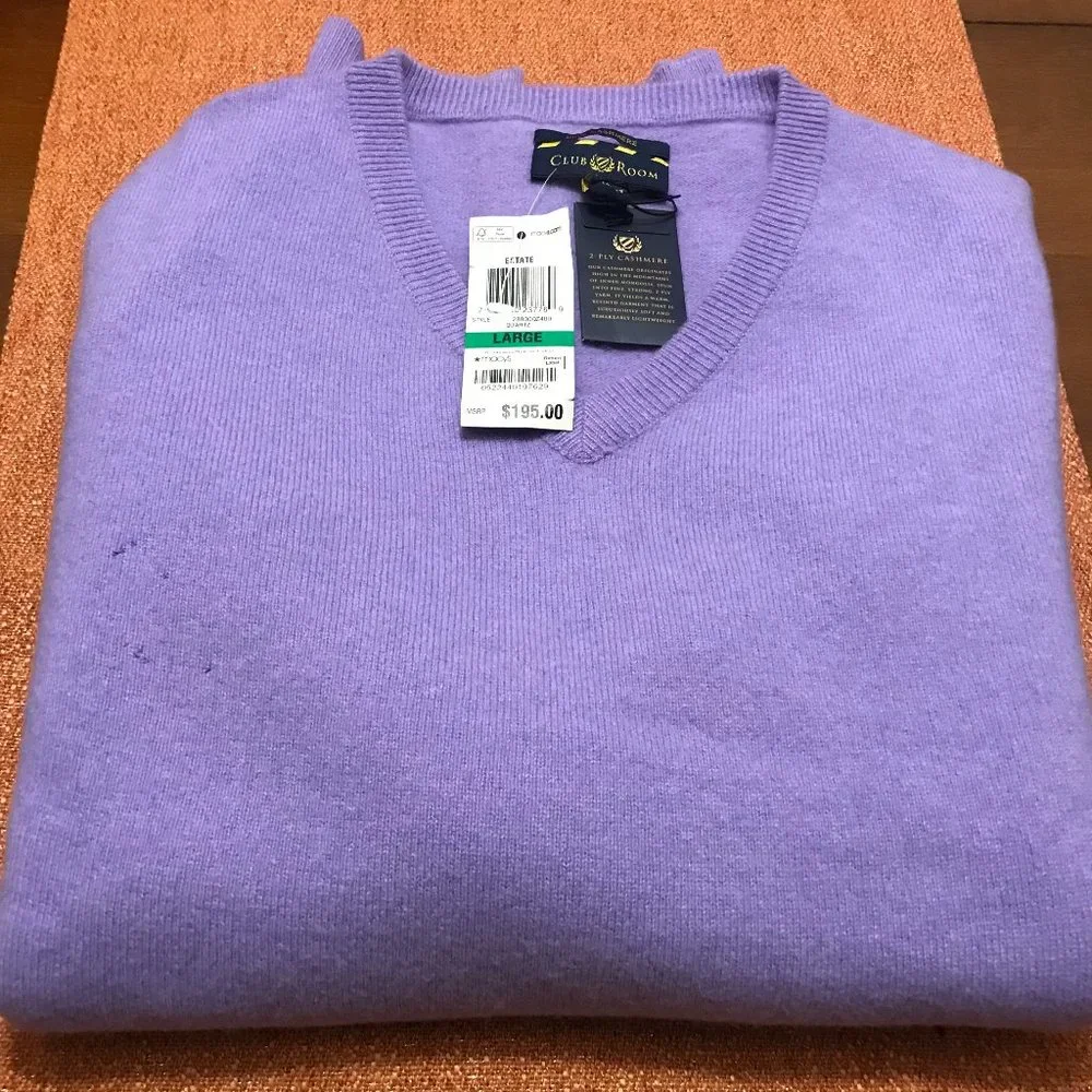 100% CASHMERE Men's Sweater - Picture 1 of 2